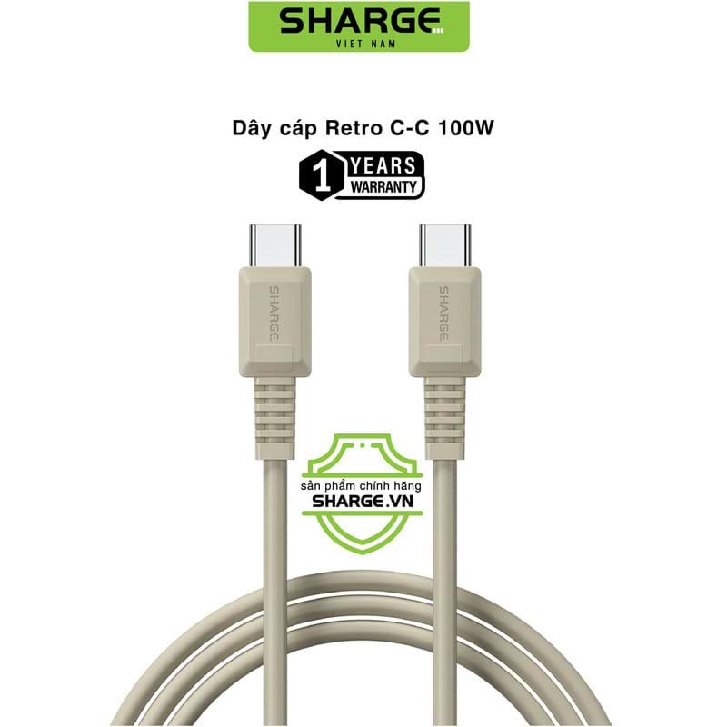 Cáp sạc Retro C-C