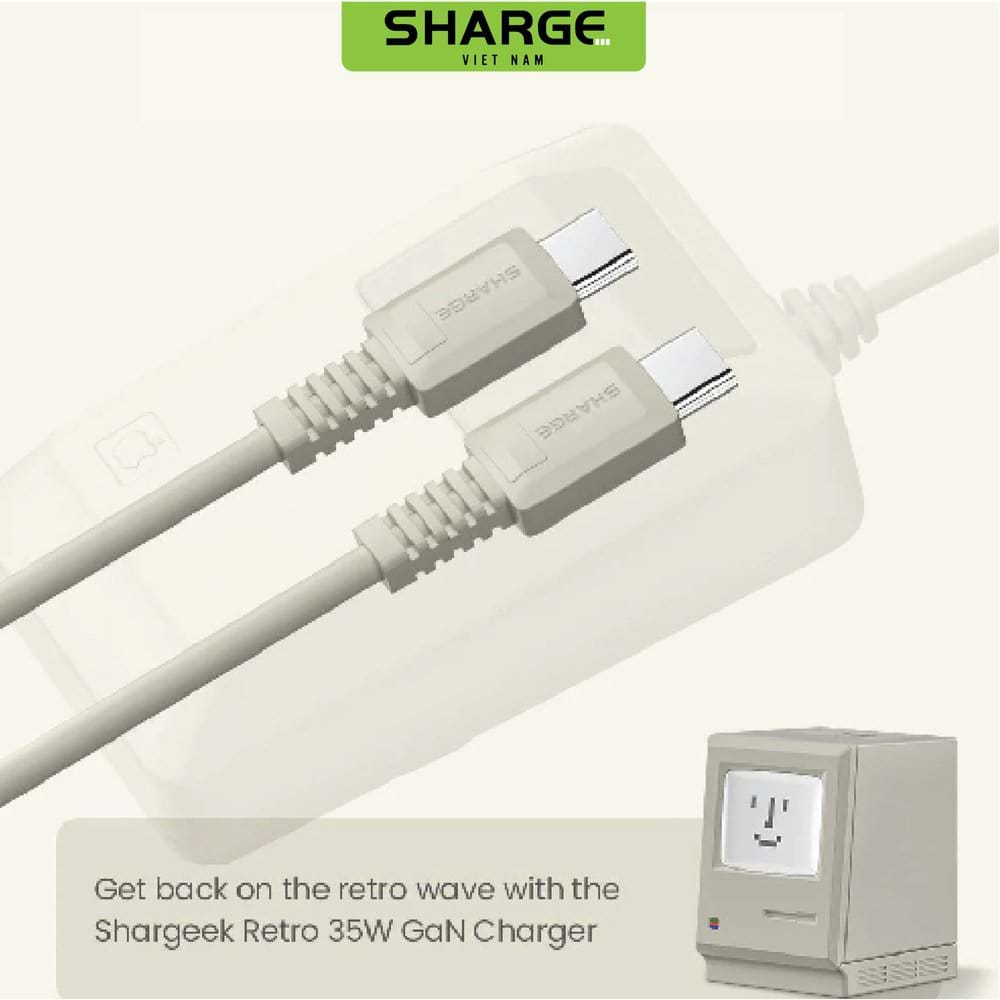Cáp sạc Retro C-C