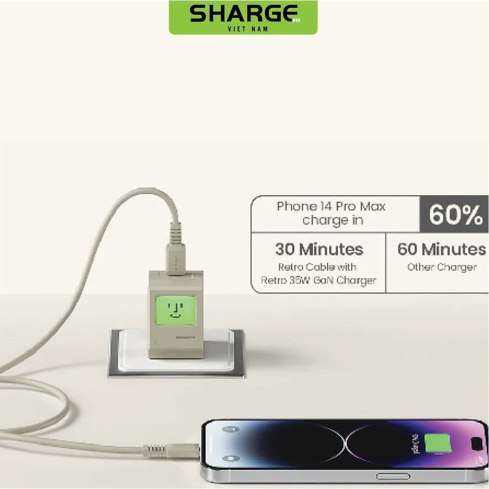 Cáp sạc Retro C-Lightning