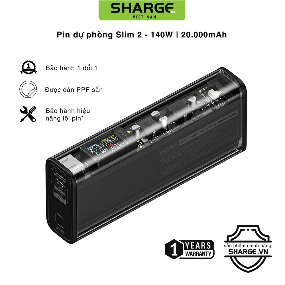 Pin dự phòng Shargeek 140 | 20000mAh
